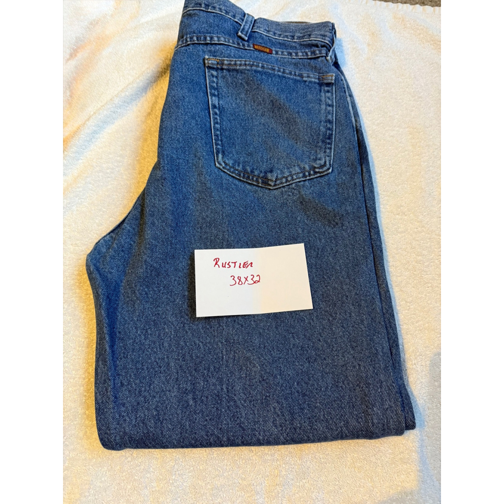 Rustler Men's Straight Leg Jeans Blue 38x32